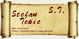 Stefan Tepić vizit kartica